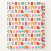 Carnet Ajoutez votre nom | Grunge Tooth Motif (Dos)