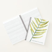 Carnet Ajoutez votre nom | Impressions verdoyantes VII (Intérieur)