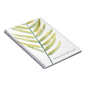 Carnet Ajoutez votre nom | Impressions vertes VII (Côté Droit)