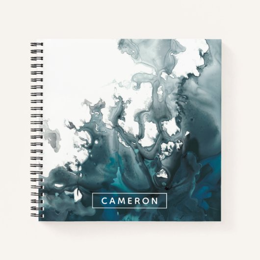 Carnet Ajoutez votre nom | Indigo Tempest (Devant)