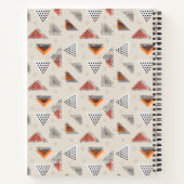 Carnet Ajoutez votre nom | Main géométrique triangle dess (Dos)