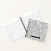 Carnet Ajoutez votre nom | Motif B&W Médicale (Intérieur)