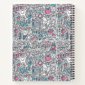 Carnet Ajoutez votre nom | Motif de dessin dentaire (Dos)