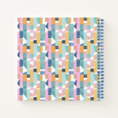 Carnet Ajoutez votre nom | Motif de forme d'aquarelle Abs (Dos)