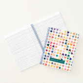 Carnet Ajoutez votre nom | Motif de structure moléculaire (Intérieur)