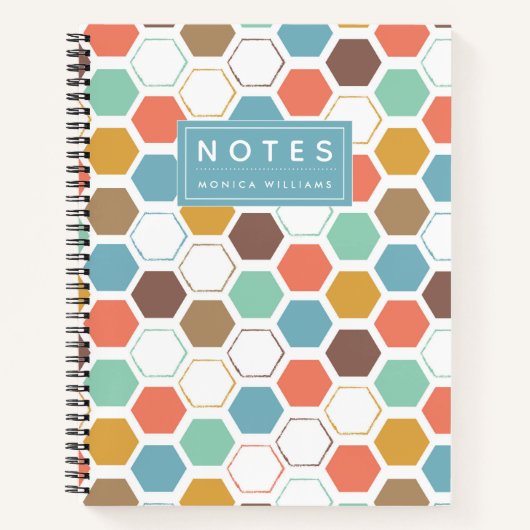Carnet Ajoutez votre nom | Motif du module Bee Hive (Devant)