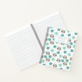 Carnet Ajoutez votre nom | Motif Floral Sweth Sloth (Intérieur)