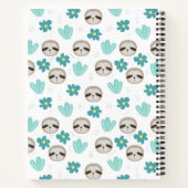 Carnet Ajoutez votre nom | Motif Floral Sweth Sloth (Dos)