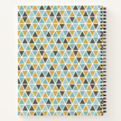 Carnet Ajoutez votre nom | Motif triangle géométrique (Dos)