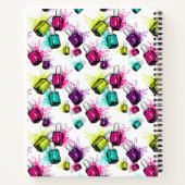 Carnet Ajoutez votre nom | Neon Nail Motif polonais (Dos)