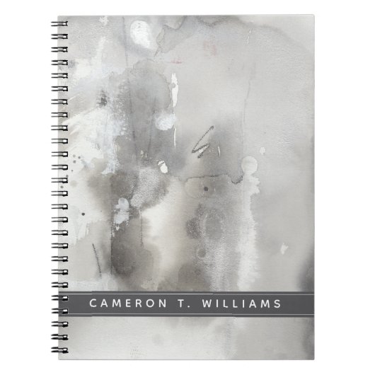 Carnet Ajoutez votre nom | Objets mystiques - Gris (Devant)