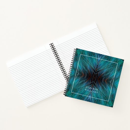 Carnet Ajoutez votre nom | Oiseau de Paradis Plume Fracta (Intérieur)