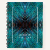 Carnet Ajoutez votre nom | Oiseau De Paradis Plumes Fract (Devant)