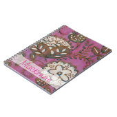 Carnet Ajoutez votre nom | Ornement radiant I (Côté gauche)