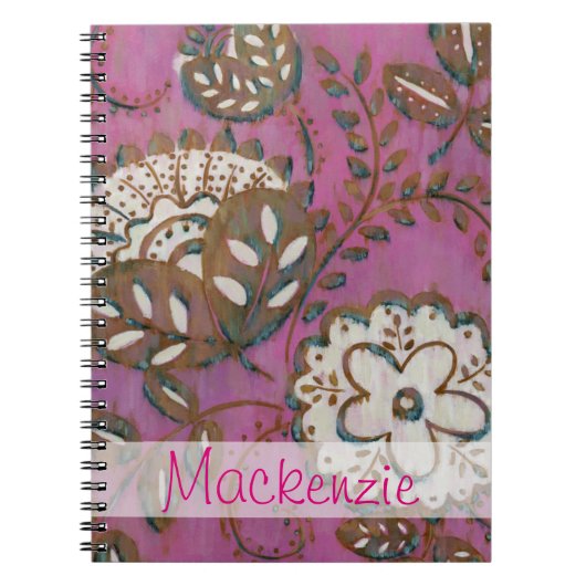 Carnet Ajoutez votre nom | Ornement radiant I (Devant)