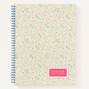 Carnet Ajoutez votre nom Pastel Happy Teeth Motif