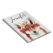 Carnet Ajoutez votre nom | Renard forestier de la Couronn (Côté Droit)