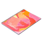 Carnet Ajoutez votre nom | Rose chou IV (Côté gauche)