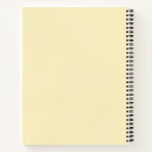 Carnet Ajoutez votre nom | Simple Pastel Jaune (Dos)