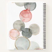 Carnet Ajoutez votre nom | Sphères dorées (Dos)