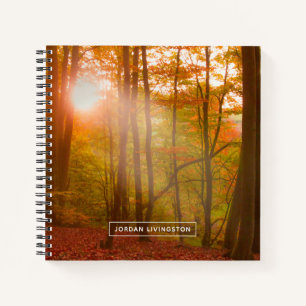 Carnet Ajoutez votre nom Splendor d'automne