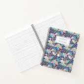 Carnet Ajoutez votre nom | Tropical Blue Sloth Motif (Intérieur)