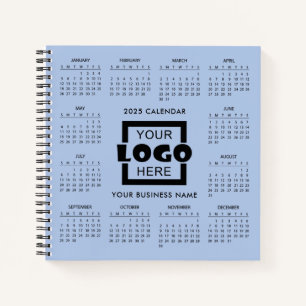 Carnet Ajoutez votre propre logo d'entreprise Calendrier