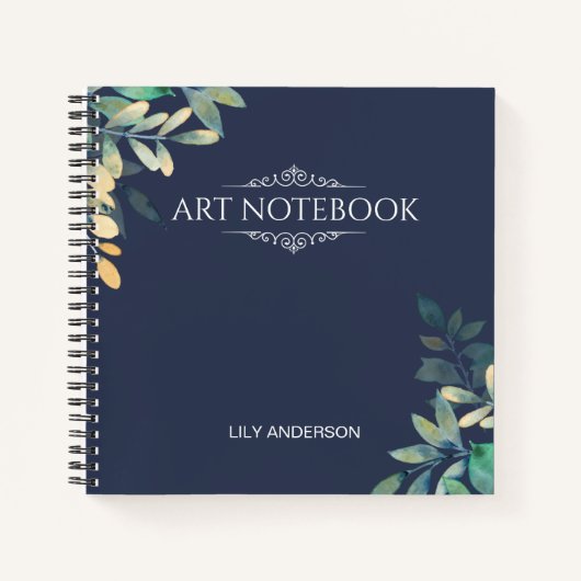 Carnet Ajoutez votre propre sujet et nom avec le calendri (Devant)