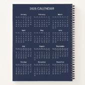 Carnet Ajoutez votre propre sujet et nom avec le calendri (Dos)