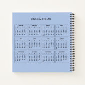 Carnet Ajoutez votre propre sujet et nom avec le calendri (Dos)