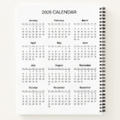 Carnet Ajoutez votre propre sujet et nom avec le calendri (Dos)