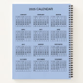 Carnet Ajoutez votre propre sujet et nom avec le calendri (Dos)