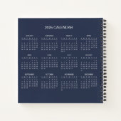 Carnet Ajoutez votre propre sujet et nom avec le calendri (Dos)