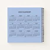 Carnet Ajoutez votre propre sujet et nom avec le calendri (Dos)