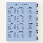 Carnet Ajoutez votre propre sujet et nom avec le calendri (Dos)