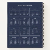 Carnet Ajoutez votre propre sujet et nom avec le calendri (Dos)