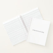 Carnet Ajoutez votre slogan ou un devis personnalisé dans (Intérieur)