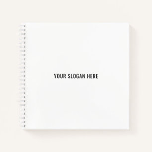 Carnet Ajoutez votre slogan ou votre citation à minimalis