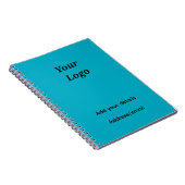 Carnet Ajoutez votre texte de logo Pic notebook (Côté Droit)