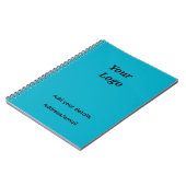 Carnet Ajoutez votre texte de logo Pic notebook (Côté gauche)