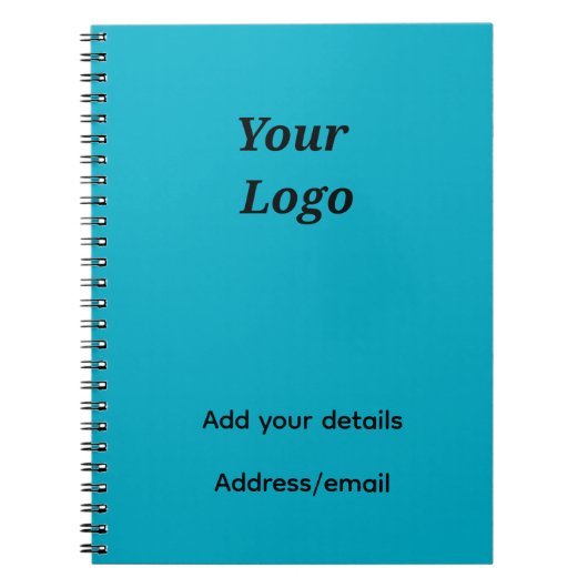 Carnet Ajoutez votre texte de logo Pic notebook (Devant)