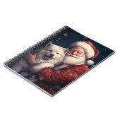 Carnet Akita avec Noël du Père Noël (Côté gauche)