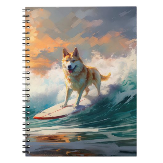 Carnet Akita Beach Surf Peinture (Devant)