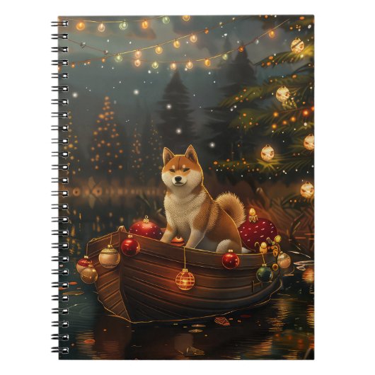 Carnet Akita Christmas Festive Voyage (Devant)