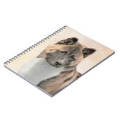 Carnet Akita Peinture - Cute Original Chien Art (Côté gauche)