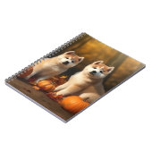 Carnet Akita Puppy Citrouille d'automne (Côté gauche)