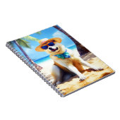 Carnet Akita sur la plage, cadeau d'été pour les amoureux (Côté Droit)