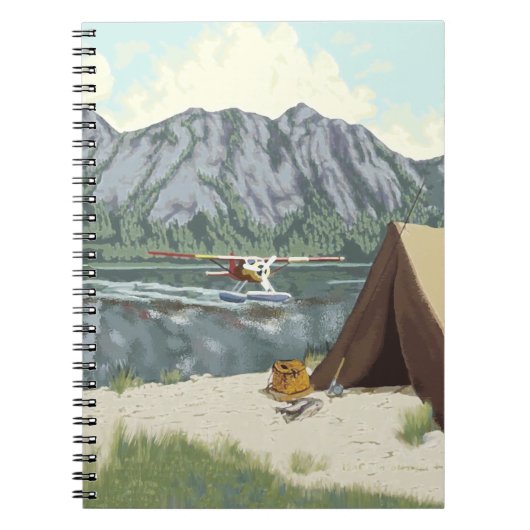 Carnet Alaska Bush Avion Et Pêche Voyage (Devant)
