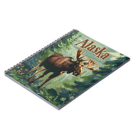 Carnet Alaska Moose (Côté gauche)