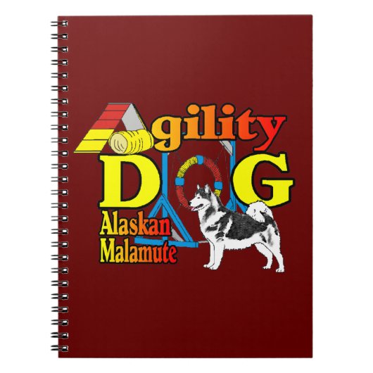 Carnet Alaskan Malamute Agilité (Devant)